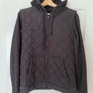 Black Hurley Full-Zip Hooded Jacket Size XL